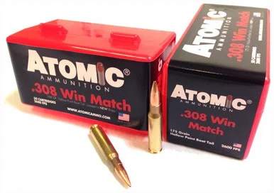 Atomic .308 Win / 7.62x51mm Match 175gr JHP Ammo