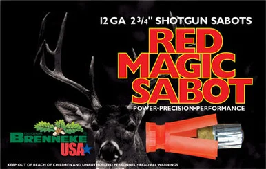 Brenneke SL-122RMS Red Magic Hunting 12 Gauge 2-3/4 1oz #Sabot Slug 1584 fps