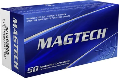 Magtech .30 Carbine Sport Shooting Tactical/Training 110gr FMJ Ammo