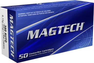 Magtech .380 ACP/Auto Range/Training 95gr Solid Ammo