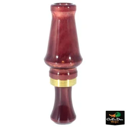 J.J. LARES A5 ACRYLIC MALLARD DUCK CALL - BLACK CHERRY - BRASS BAND