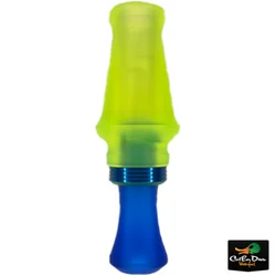 J.J. LARES A5 ACRYLIC MALLARD DUCK CALL - MATTE FLO GREEN / MATTE BLUE