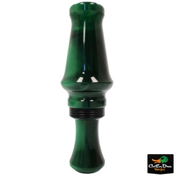 J.J. LARES A5 ACRYLIC MALLARD DUCK CALL - GREEN PEARL SWIRL