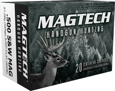 Magtech .500 S&W Mag 325gr SJSP Flat Ammo