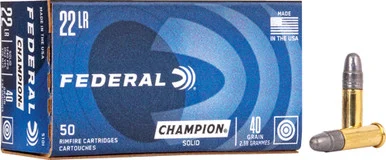 Federal .22 LR Champion Training 40gr LRN Ammo