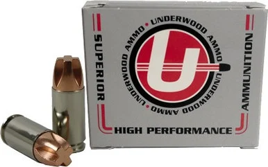 Underwood Ammo 9mm Luger / Parabellum Xtreme Penetrator +P 115gr Solid Ammo