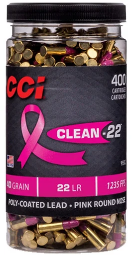CCI .22 LR Clean-22 Pink 40gr LRN Ammo