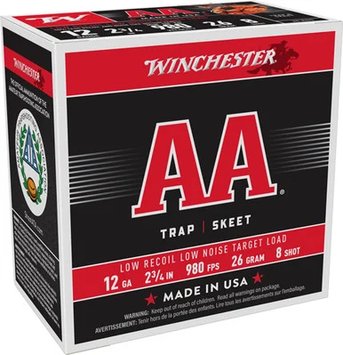 Winchester AA Trap/Skeet 12 Gauge 2 3/4" 7/8 oz #8 Shot