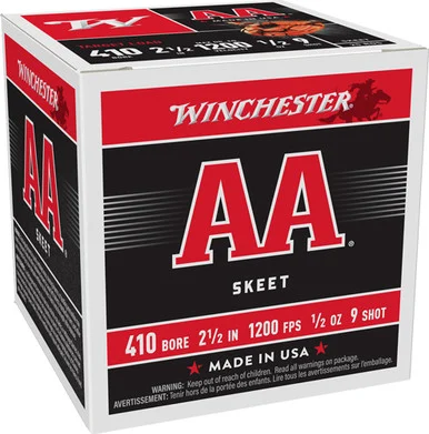 Winchester AA Target .410 Bore 2.5 in 1/2 oz #9