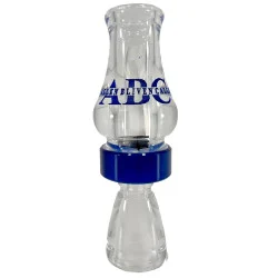 Allen Blivens ABC Acrylic Diver Duck Call Polished Clear/Blue Band