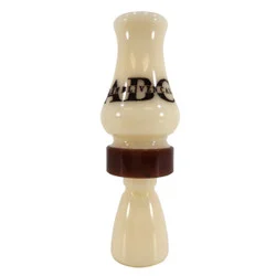 ALLEN BLIVEN CALLS ABC ACRYLIC DIVER DUCK CALL - WHITE / BROWN BAND
