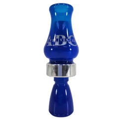 ALLEN BLIVEN CALLS ABC ACRYLIC DOUBLE REED TIMBER DUCK CALL - BLUE / SILVER BAND