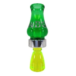 ALLEN BLIVEN CALLS ABC ACRYLIC DOUBLE REED TIMBER DUCK CALL - GREEN / CHARTREUSE