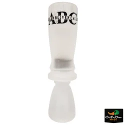 ALLEN BLIVEN CALLS ABC - OLD SALT ACRYLIC DUCK CALL - MATTE CLEAR W/ BLACK PAINT