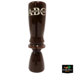 ALLEN BLIVEN CALLS ABC - OLD SALT ACRYLIC DUCK CALL - BROWN W/ WHITE PAINT