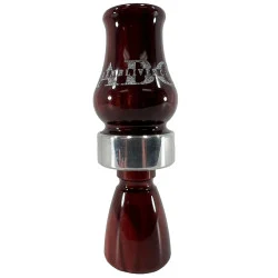 Allen Bliven Calls ABC Single Reed Shorty Duck Call Black Cherry Swirl