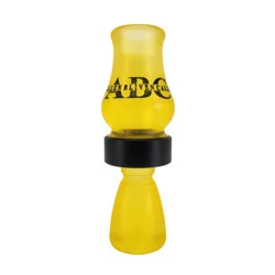 Allen Bliven Calls ABC - Acrylic Single Reed Shorty Duck Call - Matte Yellow