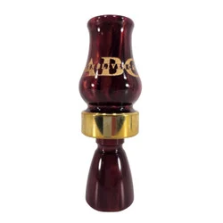 Allen Bliven Calls ABC - Acrylic Single Reed Shorty Duck Call - Black Cherry Pearl