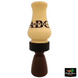 ALLEN BLIVEN CALLS ABC ACRYLIC SINGLE REED TIMBER DUCK CALL - MATTE IVORY / BROWN