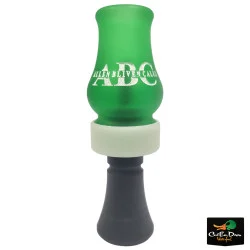 ALLEN BLIVEN CALLS ABC ACRYLIC WOOD DUCK CALL - MATTE GREEN / BLACK / WHITE BAND