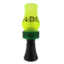 ALLEN BLIVEN CALLS ABC ACRYLIC WOOD DUCK CALL - MATTE CHARTREUSE / BLACK