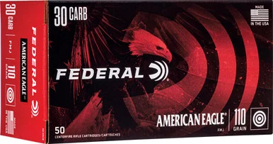 American Eagle AE30CBFull Metal Jacket 110 Grain .30 Carbine