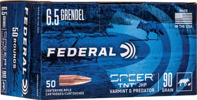 Federal 6.5mm Grendel American Eagle Varmint & Predator 90gr JHP Ammo