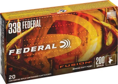 Federal .338 Federal 200gr Fusion SP Ammo
