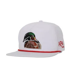AFW The Wood Duck In White Ripstop Rope Hat