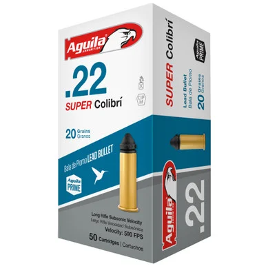 Aguila .22 Long Rifle Super Colibri 20gr Solid Ammo