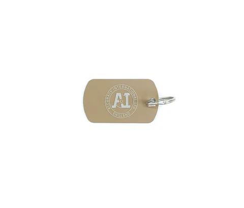 Accuracy International: Key Ring, Pale Brown