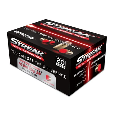 Ammo Inc .40 S&W Streak Visual RED 180gr JHP Ammo