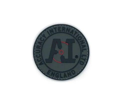 Accuracy International: PVC Velcro Patch, Black/Grey