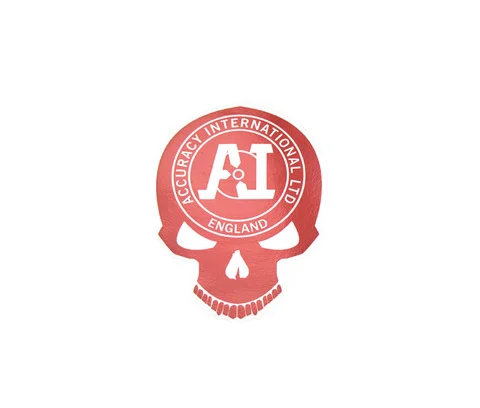 Accuracy International: Skull Logo Sticker