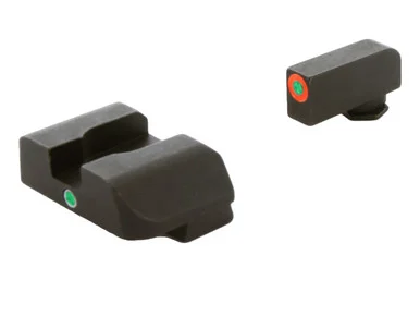 AmeriGlo 1-Dot Sight Set Orange And Green for Glock GEN 1-5 17 19 22 23 24 26 27 33 34 35 37 38 39 & More
