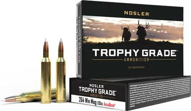 Nosler .264 Winchester Mag Trophy Grade 130gr PolyTip Ammo