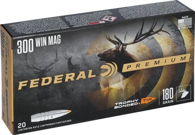 Federal .300 Winchester Mag 180gr Trophy Bonded Tip Ammo