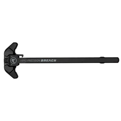 Aero Precision, BREACH, AR-10 Charging Handle, Ambidextrous, Small Lever, Gas Deflection Shelf, Anodized Finish, Black