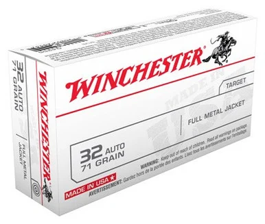 Winchester .32 ACP USA 71gr FMJ Ammo
