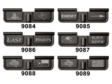 NDZ AR Ejection Port Dust Cover Black - Lasered (14) Texas & More
