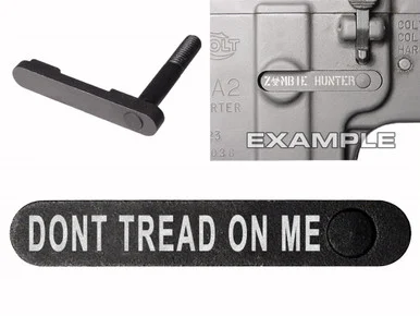 NDZ AR-15 SW 15-22 Black Magazine Catch Don't Tread On Me