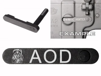 NDZ AR-15 SW 15-22 Black Magazine Catch Grim Reaper AOD