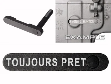 NDZ AR-15 SW 15-22 Black Magazine Catch TOUJOURS PRET