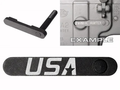 NDZ AR-15 SW 15-22 Black Magazine Catch 521 USA logo