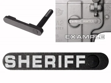 NDZ AR-15 SW 15-22 Black Magazine Catch Sheriff
