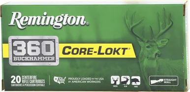 Remington .360 Buckhammer Core-Lokt 180gr JSP Ammo