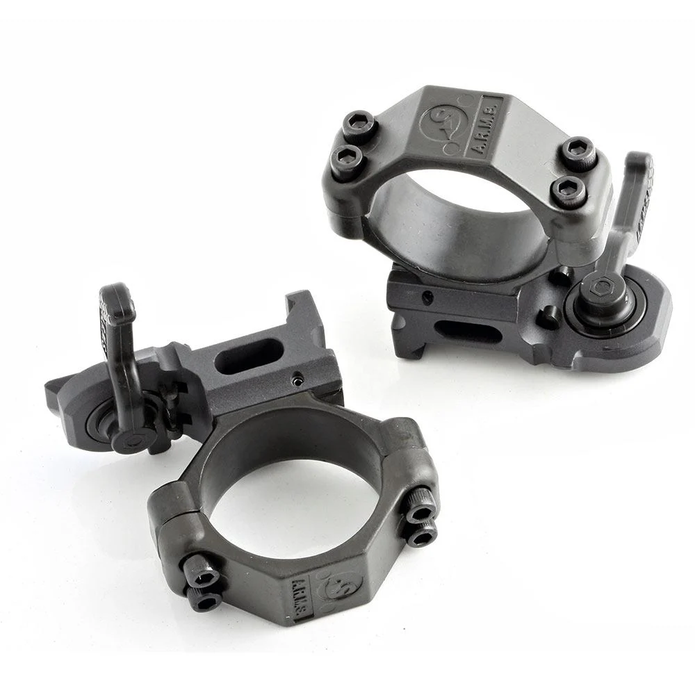 A.R.M.S. #22 30mm Throw Lever 30mm Rings - MEDIUM				Not Yet Rated| Write the First ReviewSKU: ARMS-22MUPC: 621227613868Manufacturer: A.R.M.S.MFG#: #22M