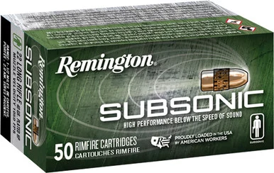 Remington .22 LR Subsonic 40gr CPHP Ammo