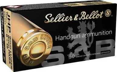 Sellier & Bellot 9mm Luger 124gr JHP Ammo