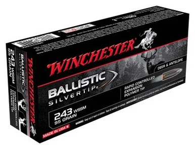 Winchester .243 WSSM Ballistic Silvertip 95gr PolyTip Ammo